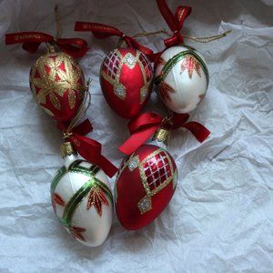 5 Waterford Holiday Ornaments